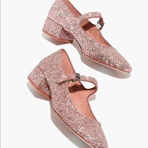 Madewell Delilah Mary Jane in Glitter
